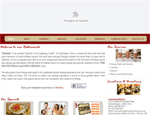 Tablet Screenshot of dakshinrestaurants.com